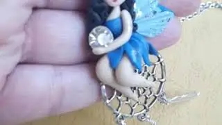 Acchiappasogni con fatina in fimo by Le Dolline fimo bijoux