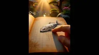This Koi Fish Isn&rsquo;t Real&hellip; It&rsquo;s a Drawing 🤯🐟 #Shorts #DigitalArt