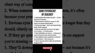 Dark Psychology of Jealousy | Hidden Signs of Envy & Human Behavior Explained 👁️