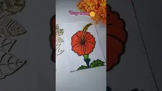 Easy Trick 🌸 #shorts #trending #drawing #flowers #viral
