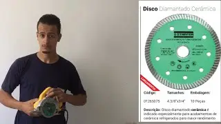 O MELHOR DISCO PARA CORTAR CERÂMICA, DISCO DIAMANTADO TURBO ULTRAFINO !