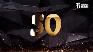 50th Birthday Invite | Gold Birthday invite
