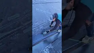 installing another pipe flashing