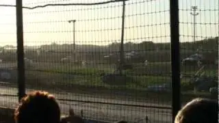 SJR Racing 5-29-10 IMCA Stock Car Heat Crash.mpg