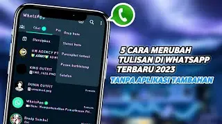 5 Cara Merubah Tulisan Di Whatsapp Menjadi Keren || Tanpa Aplikasi