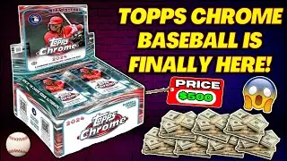 *THIS BOX OF BASEBALL CARDS WAS $500!💰 2024 TOPPS CHROME JUMBO HOBBY BOX REVIEW!⚾️