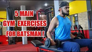 5 Main Gym Exercises for Batsman ! Must Watch ! Cricket Zone !