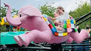 Elmer Colorful Elephant Carousel | Kids Truck Ride at Chessington World Adventure | LikeLife