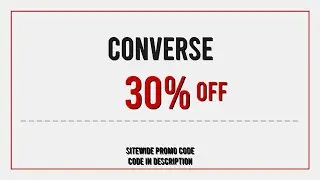 Converse Promo Code 2025 March