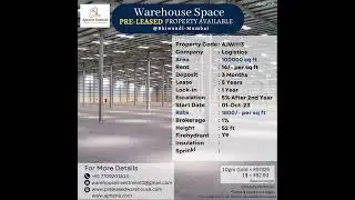 PRE-LEASED PROPERTY INVESTMENT OPTION AVAILABLE FOR HIGH RETURN RENTAL INCOME IN BHIWANDI, MUMBAI