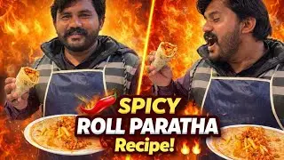 (Food lovers ke liye 😋)🥵🌯 Ultimate Spicy Roll Paratha | Aaj Kuch Zyada Hi Teekha Ho Gaya! 🔥