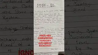 IGNOU MBA HANDWRITING ASSIGNMENT SOLVED HOME DELIVERY #IGNOUMBA