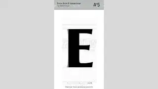 Mastering Weights: Extra Bold to Extra Light 'E' for Feldora Font #Font #FontLab #TypeDesign