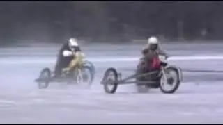 The Review of MC Ice Racing Indiana State Championship in LaPorte 1993