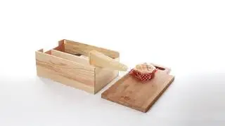 SayCheese wijnkist met bamboe kaasplank