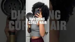 How I diffuse my 3c-4a hair #hairtok #curlyhair #curlyhairstyles #hairgrowth #curlyhairtutorial