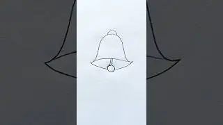 How to Draw a Christmas Bell Step by Step | Bell Drawing Easy for Kids | #shorts #ytshorts #bell