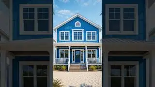 Modern Living by the Ocean! 😍🏡 | Blue & White Coastal Modular Design