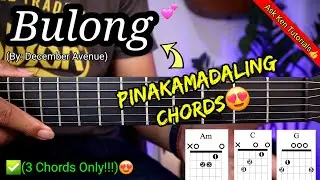 Bulong - December Avenue (3 Chords Only!!!)😍 | Guitar Tutorial #shopeetagtowin