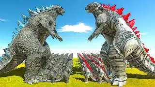 Growing Godzilla 2014 vs Terminator Godzilla Size Comparison - ARBS