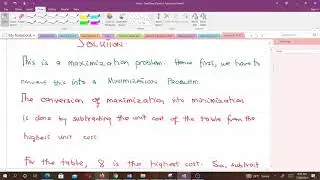 Maximization Transportation Problem (Lesson 15)