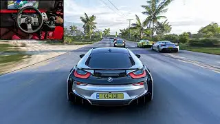 900HP BMW İ8 Goliath Race - Forza Horizon 5 l Steering Wheel Gameplay