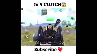 Quick Squad Wipe 😱 Spray on car 1V4 Clutch #shorts #short #bgmi #pubgmobile