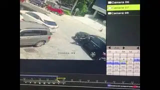 Car falls off tow truck (For licensing or usage, contact licensing@viralhog.com)