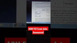 FCI AGM exam date announced