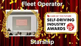 Starship Wins 2025 Self-Driving Industry Award in Fleet Operator Category
