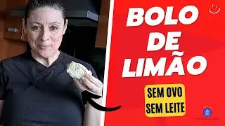 Bolo de limão sem ovo nem leite vegan e super fofo