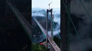 China&rsquo;s Next Mega Bridge Is Breaking All Records! #amazingchina#shorts