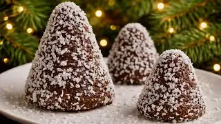 Рождественский десерт без выпечки – только банан и какао 🎄 | Готовится за 10 минут