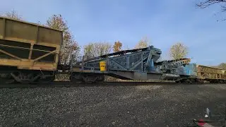 Norfolk Southern Ballast Train on the Pittsburgh Line