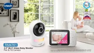 RM4761 VTech 3.5-inch smart Wi-Fi video baby monitor with pan, tilt and zoom