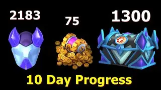 10 Day progress | 1300 Tyrant chest and 2183 Talisman in Snowbreeze prism Tyrant event | DML