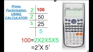 prime factorization using scientific calculator. check  number is prime or not using calculator.