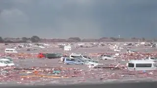 2011 Japan Tsunami - Sendai Airport Terminal. (Full Footage)