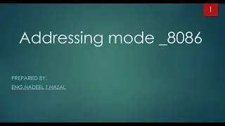 شرح addressing mode