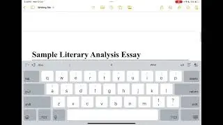 Grade 10: Literary Analysis Writing 
