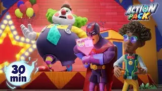 Can the Crew Help Crimson Cape? Teamwork to the Rescue! 🎓🌟 | Action Pack | Kids TV Shows
