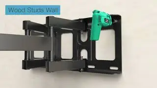 PIPISHELL PIMF3 Full Motion TV Wall Mount Bracket for Most 26-55 Inch LED, LCD, OLED Flat Curved TVs