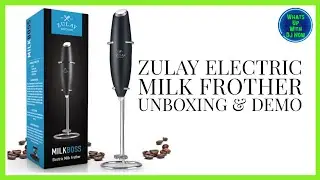 Zulay Electric Milk Frother | Unboxing & Demo Cold Brew Iced Coffee