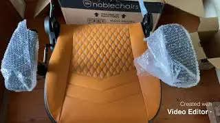 Noblechairs Icon Cognac Leather Gaming Chair Unboxing & Setup   #noblechairs #icon #gaming #chair