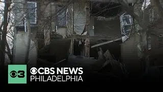 Crews clean up after 3-story home collapses in Philadelphia