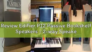Review Edifier P12 Passive Bookshelf Speakers - 2-way Speakers with Built-in Wall-Mount Bracket - Wo