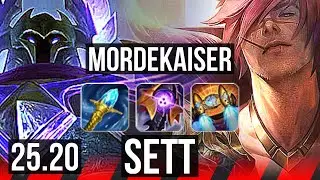 MORDEKAISER vs SETT (TOP) | 9 solo kills, Legendary | EUW Master | 25.20