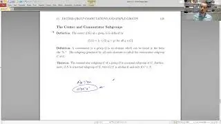 Abstract Algebra: Factor Groups Computations - Center and Commutator Subgroups