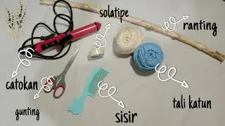MACRAME DAUN DARI TALI KATUN