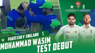 Pakistan's Test player No.253 Mohammad Wasim Jnr received his debut cap earlier today 👏 | PCB | MY2T